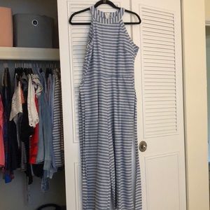 Striped Wide Legged Jumpsuit